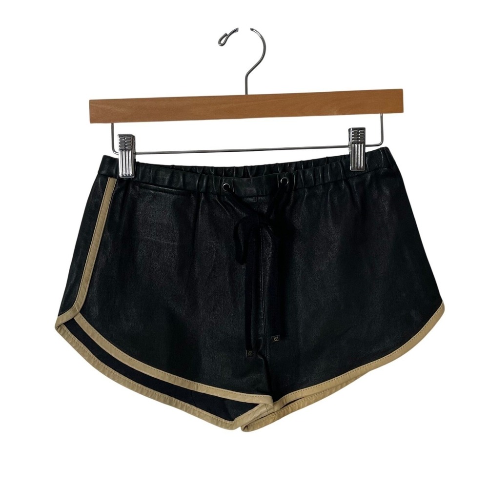3.1 Phillip Lim | leather piped shorts - Picture 3 of 10